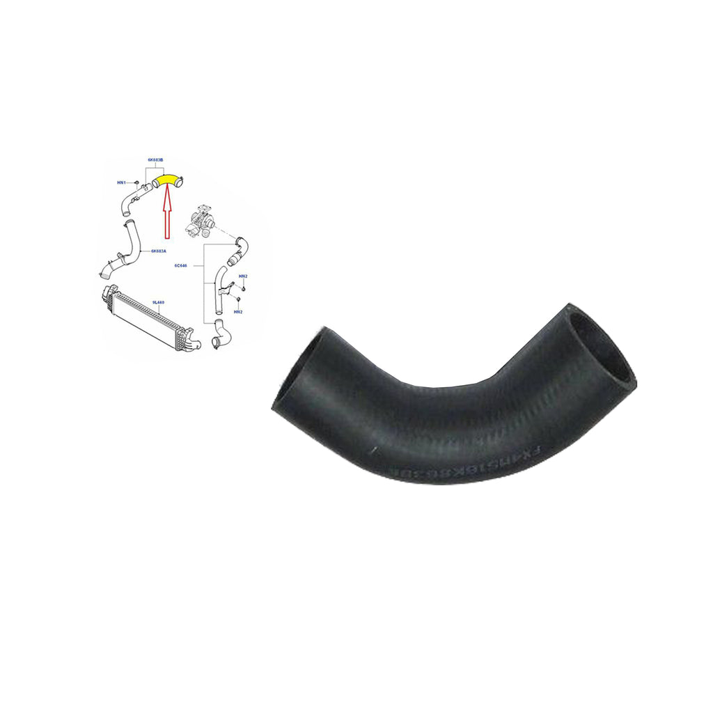 Intercooler Turbo Hose Pipe Fits Ford Focus C Max 04 to 12 1.8 TDCI 1496238