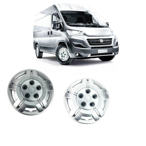  Fiat Ducato 2X 15 Solid Silver Unbreakable Whell Trim Cover 