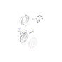 Rear Left Drum Back Plate Wheel Cylinder Brake Shoes Set Fits Transit Connect