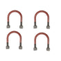 4 X 110MM LEAF SPRING U BOLT LOCKNUTS FITS FORD TRANSIT MK7 MK8 2006 ON, 1371240