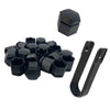 Wheel Nut Cover Set Black 19x24 mm Astra J K İnsignia Mokka  x20 Pcs