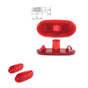 2X Side Red Lens Lamp Light Reflector Fits Mercedes Sprinter, Vw Crafter