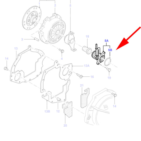 CSC CONCENTRIC SLAVE CYLINDER BEARING FITS FORD TRANSIT CONNECT, FOCUS, 1141581