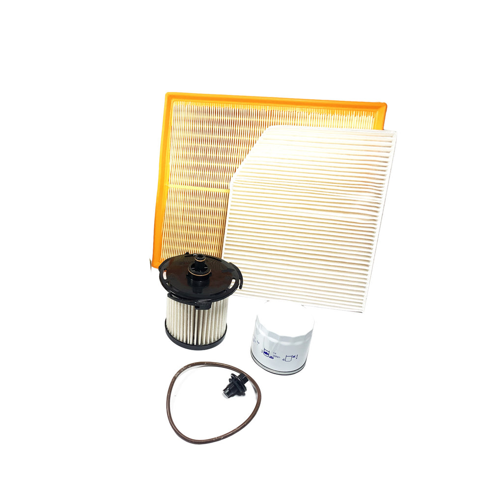 Transit Custom Service Kit Oil Air Fuel Pollen Filter Sum Plug 0W-30 Engine Oil 