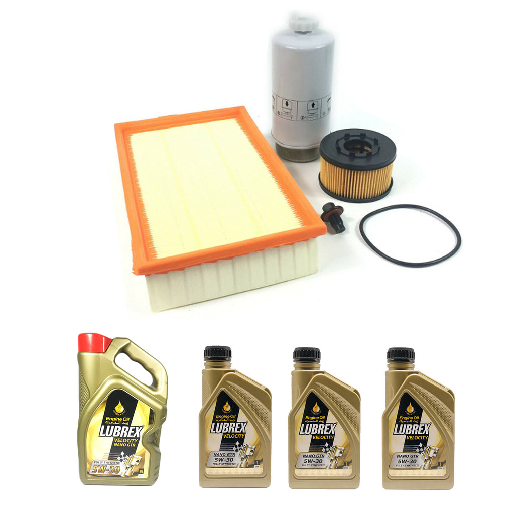 Ford Transit MK6 Service Kit Fuel Air Oil Filter Oil Sum Pan Lubrex 5W-30 8L 1088179