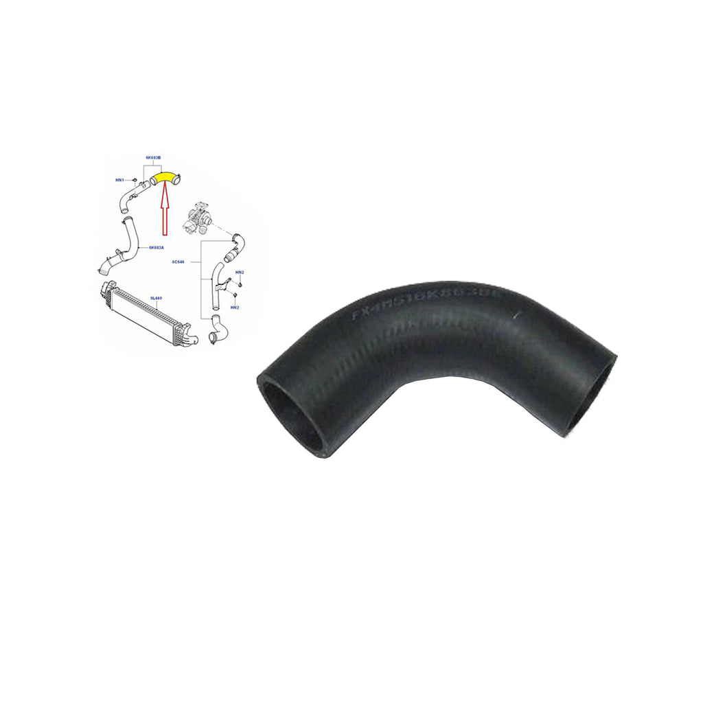 Intercooler Turbo Hose Pipe Fits Ford Focus C Max 04 to 12 1.8 TDCI 1496238