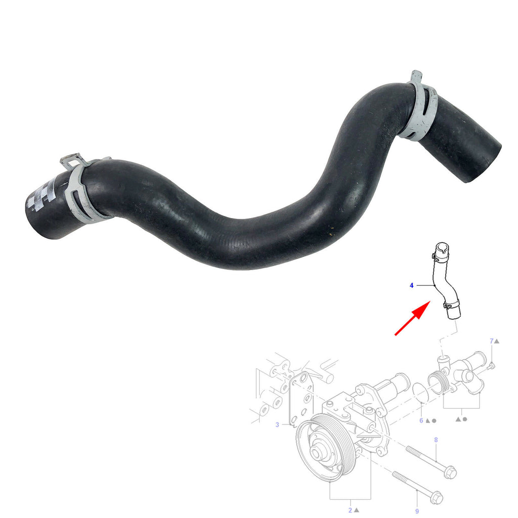 Radiator Water Pump Hose With Clips Fits Ford Transit M6 1100014 
