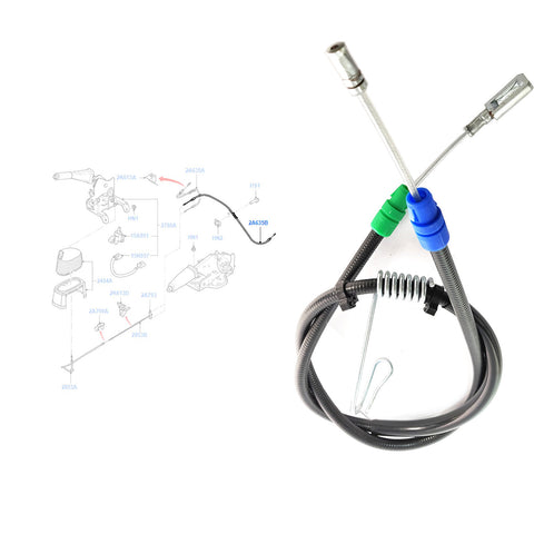 REAR LEFT HANDBRAKE CABLE FITS FORD TRANSIT Mk7 2.2 2.3 2.4 1518021, 8C1V2A809DB