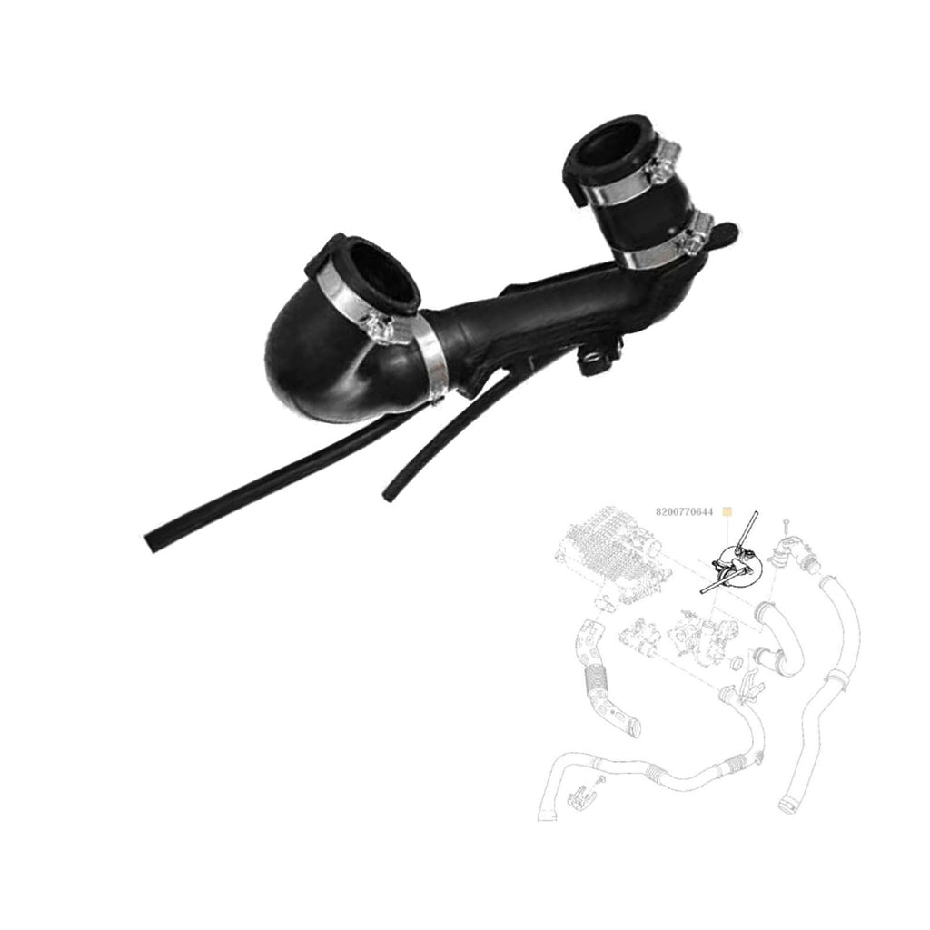 Front Upper Turbo Charger Intake Hose Pipe Renault Clio, Dacia Logan, 8200404193