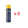 6 X Mannol 9670 Montage Brake Cleaner Aerosol Spray German Large Can 500ml 