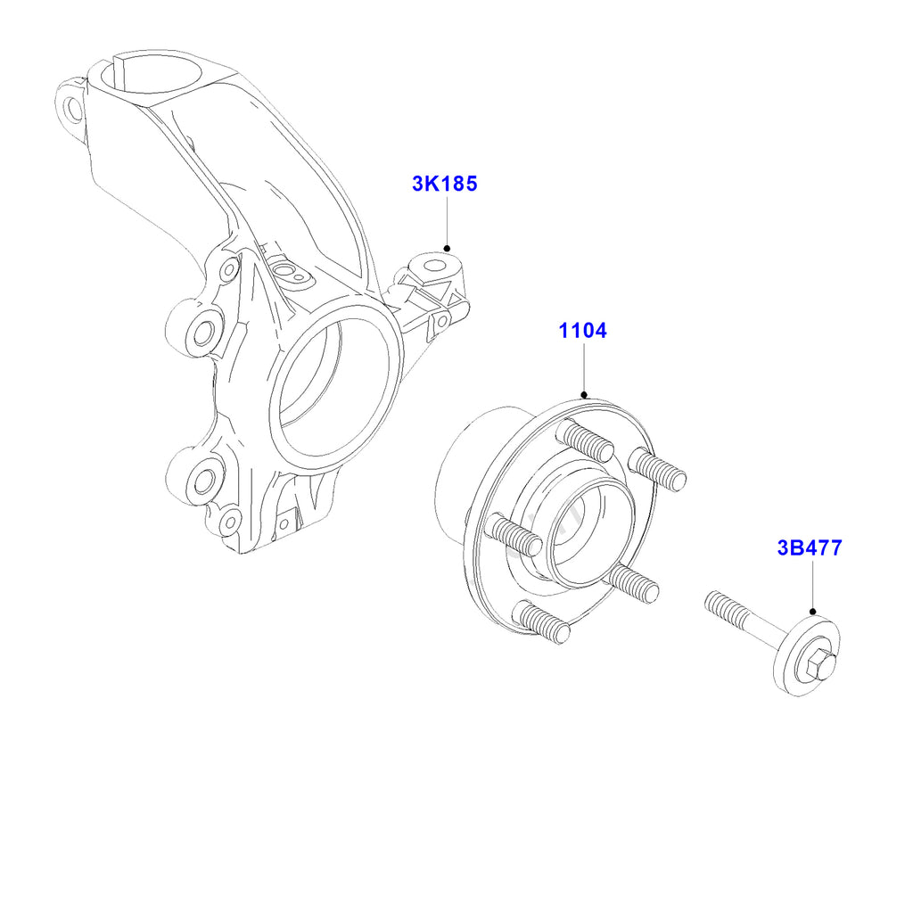 Ford C-Max Focus MK2 Pair Of Front Lh Or Rh Wheel Hub Knuckles 1420863