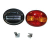 2X SLIM THIN LED REAR HAMBURGER STOP TAIL LAMP WITH CLUSTER 24V TRUCK ,TRAILER