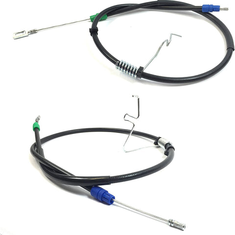 REAR TWIN WHEEL RH + LH PARKING/HAND BRAKE CABLES, 1734693, 1388276