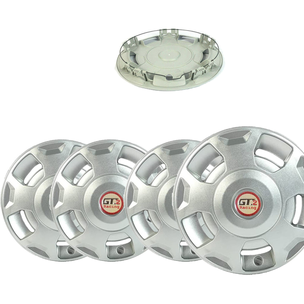 Ford Transit MK6 MK7 Silver Wheel Trim Cover Set 16 Inch GT2 Badge 00 to 14