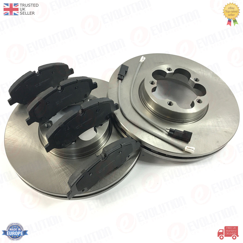 A PAIR OF FRONT BRAKE DISCS FITS FORD TRANSIT MK8 RWD REAR TWIN WHEEL 1812200