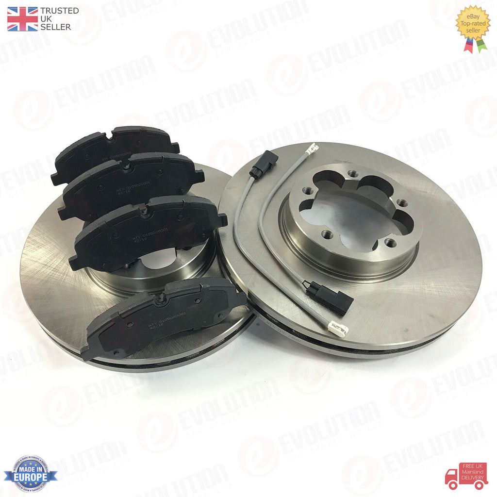 A PAIR OF FRONT BRAKE DISCS FITS FORD TRANSIT MK8 RWD REAR TWIN WHEEL 1812200