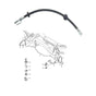 Front Brake Hose Line Pipe 2x Fits Renault Latitude 2010 Onwards 01415