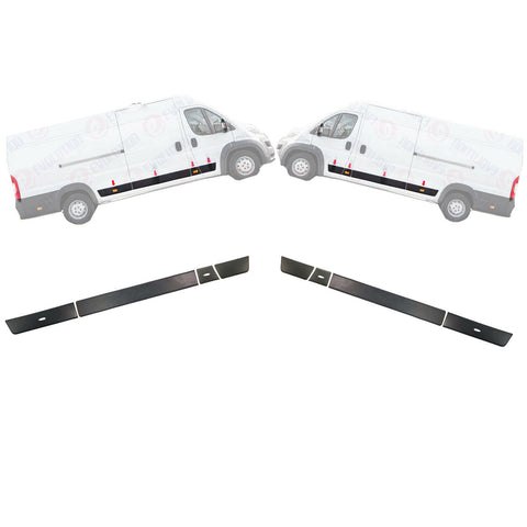 Ducato Boxer Relay LWB Right Left Side Moulding Strip Set 2006 Onwards 735422817