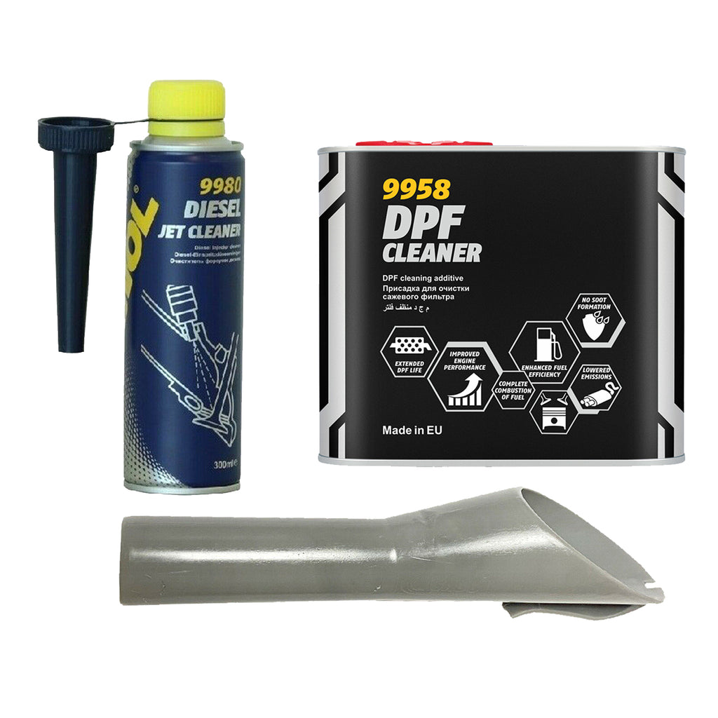 Ford Vehicles Diesel Fuel Filler Funnel With Mannol DPF And Jet Cleaner
