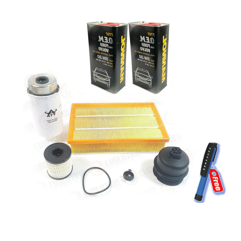 Ford Transit MK7 2.4 TDCI Service Kit 2X 5W-30 Oil With Fuel Air Oil Filter
