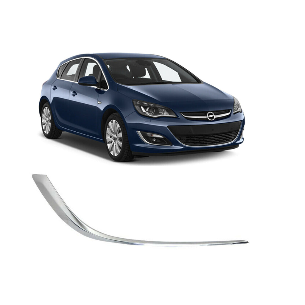 Front Rh Lh Fog Light Frame Chrome Bar Fits Vauxhall Astra MK6 2012 to 2015