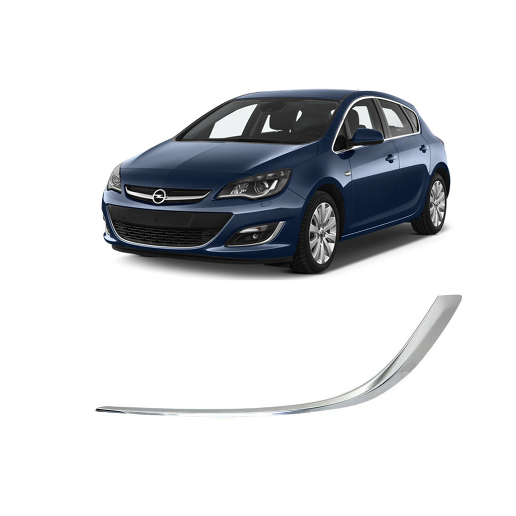 Front Rh Lh Fog Light Frame Chrome Bar Fits Vauxhall Astra MK6 2012 to 2015