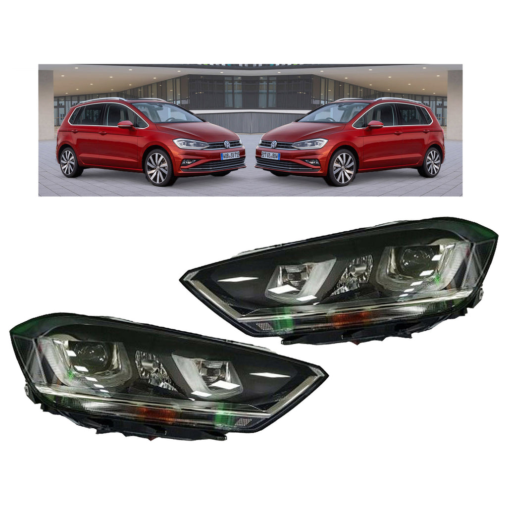 Genuine Left And Right BI Xenon Led Headlight Fits VW Golf Sportsvan 2014 On 518941043A