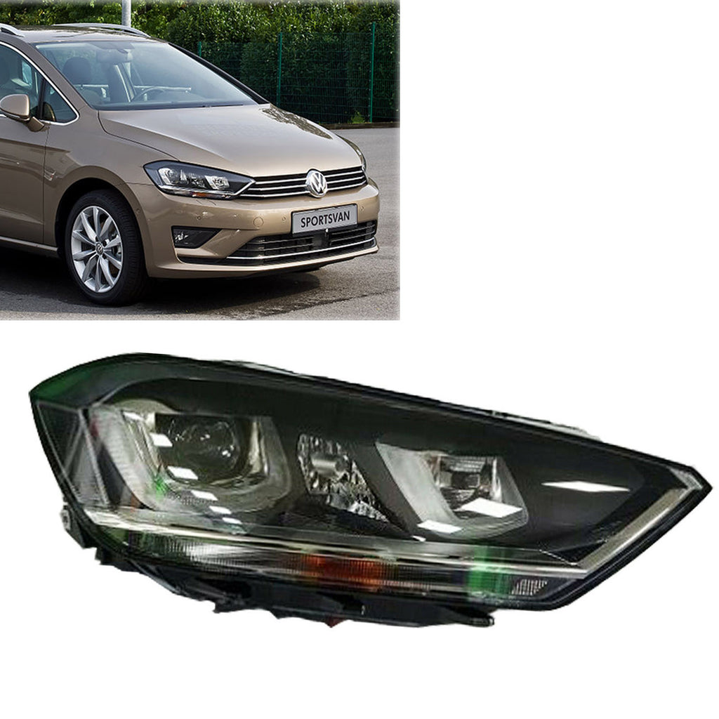 Genuine Left Right BI-Xenon Headlight Fits VW Golf Sportsvan 2014 On  518941754A