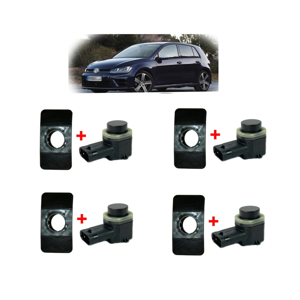 Bumper Pdc Sensor Holder Mount Bracket Guide With Parking Sensor X 4 VW Golf MK6 