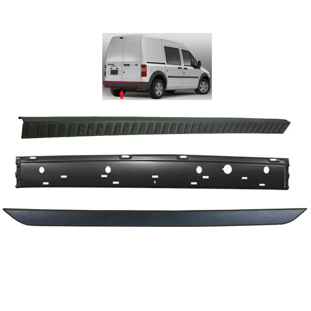 Ford Transit Connect Rear Bumper With Parking Sensör Holes Covers 09 to 13