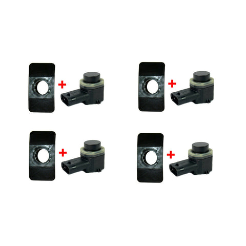 4X BUMPER PDC SENSOR HOLDER MOUNT BRACKET GUIDE WITH PARKING SENSOR VW GOLF MK6