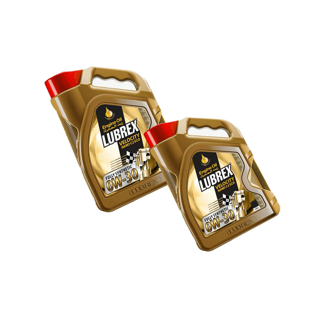 2 X Lubrex 0W-30 Synthetic Engine Oil 5 Litr  