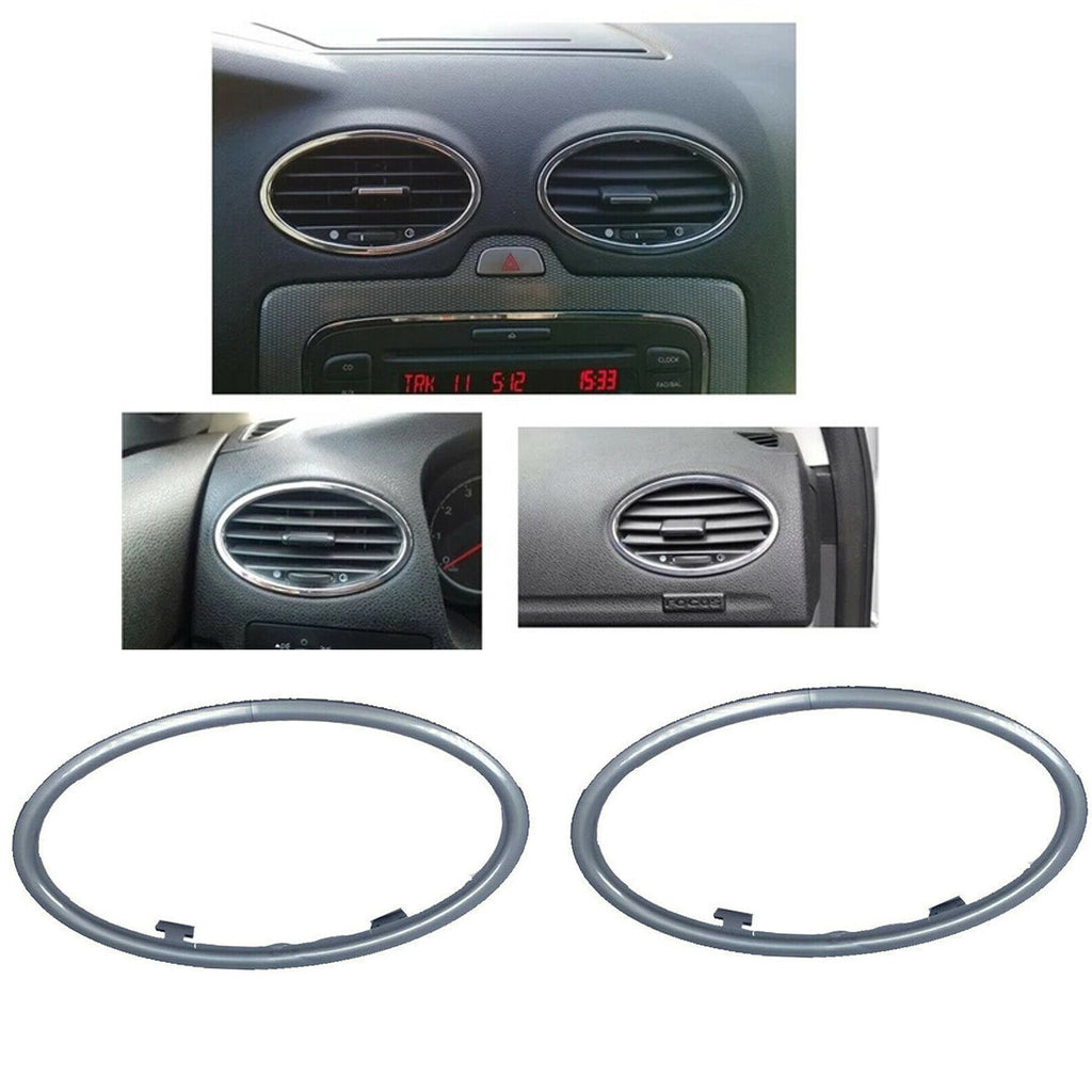 Ford Focus 2005 to 2011 Dashboard Air Vent Frame Grey x 2 4M51A014L21AE