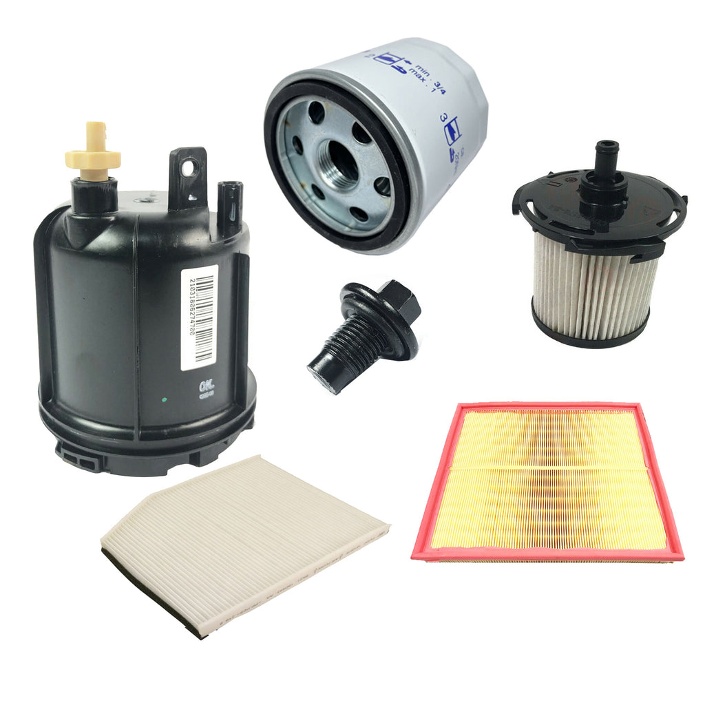 Ford Transit MK8 Service Kit Oil Air Fuel Polen Filters Sump Plug Housing 