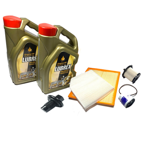 Ford Transit Custom Service Kit 2X Lubrex 5W-30 Pollen Air Oil Fuel Sum Plug
