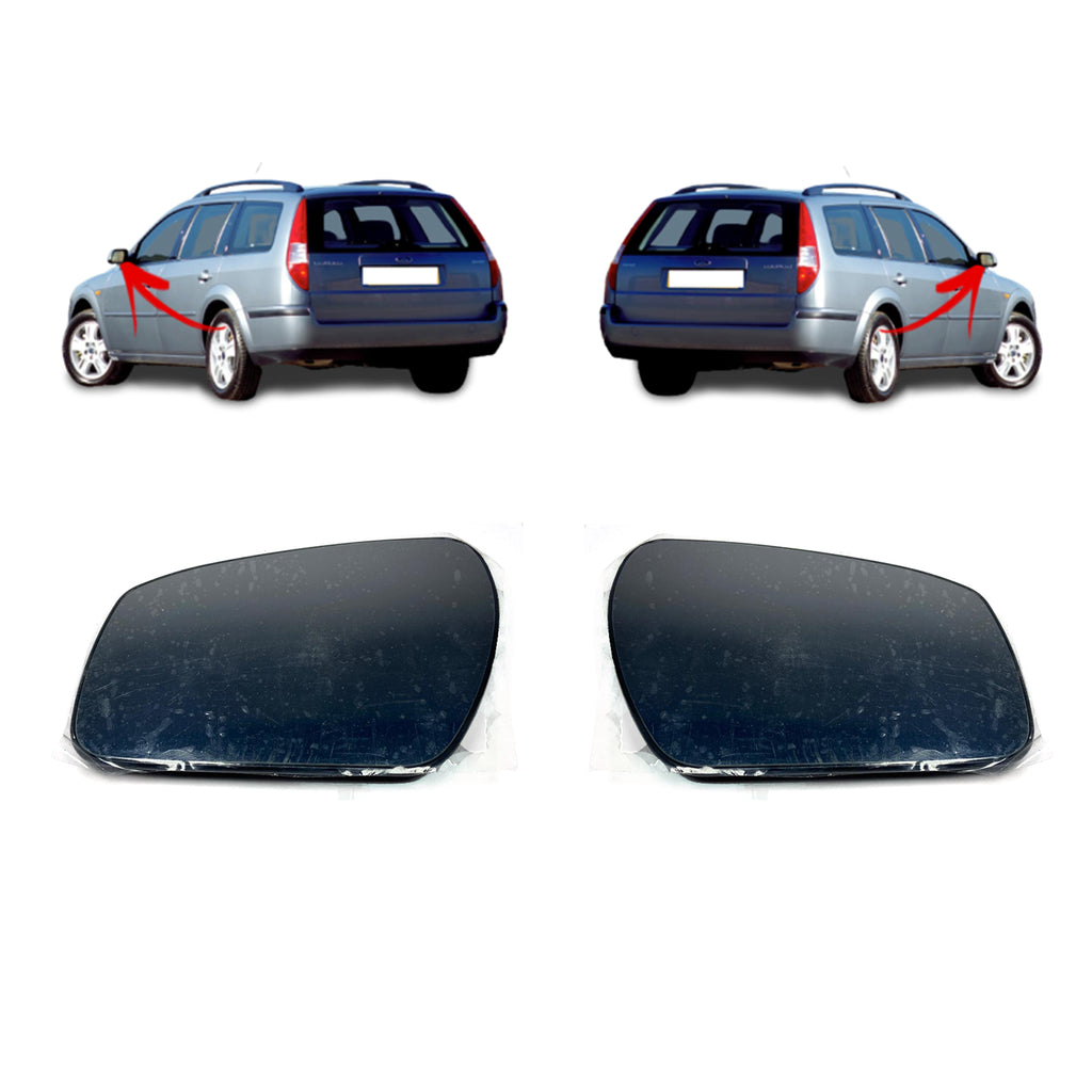 Ford Mondeo MK3 Rh Lh Convex Wing Door Mirror Glass 1117390