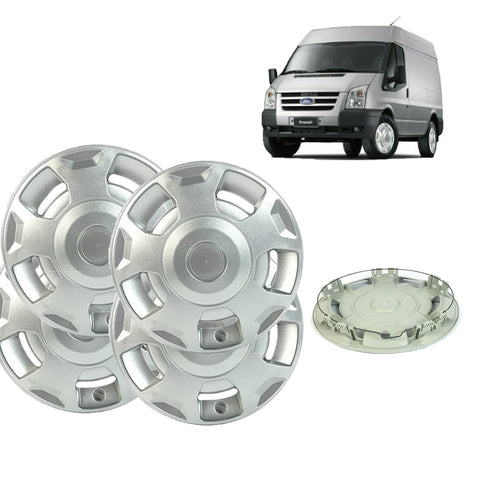 Ford Transit MK6 MK7 Silver Wheel Trim Cover Set 16 Inc 4 Pcs 2000 Onwards