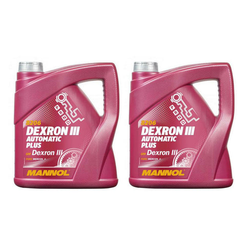 2 X MANNOL DEXRON III AUTOMATIC TRANSMISSION FLUID ATF FORD MERCON 3 V MB 236.1