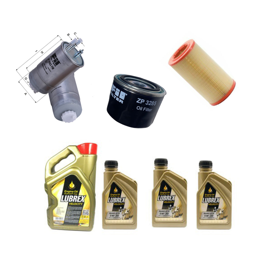 Fiat Ducato 2.3 Service Kit Oil Air Fuel Filter 8 Litre Oil 2011 to 2015
