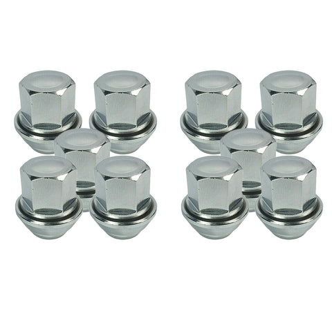 Ford Transit Connect Mondeo Focus Volvo Solid Chrome Wheel Nut 10X 1366029