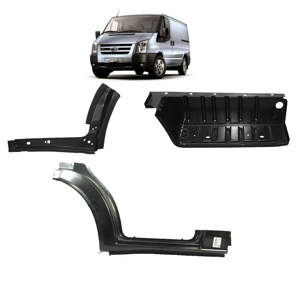 Ford Transit Set of Front Door Step Footwell Panel Arch Sill Lower Parts 1492553