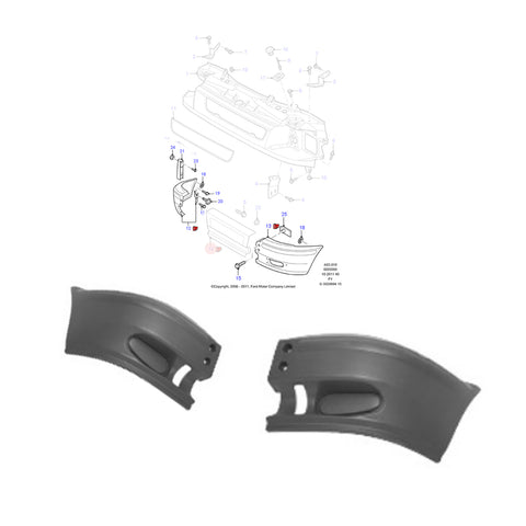 2x Set Ford Transit Mk6 2000 to 2006 Fits Front Right Left Bumper Corner End YC1517K936ADYBB