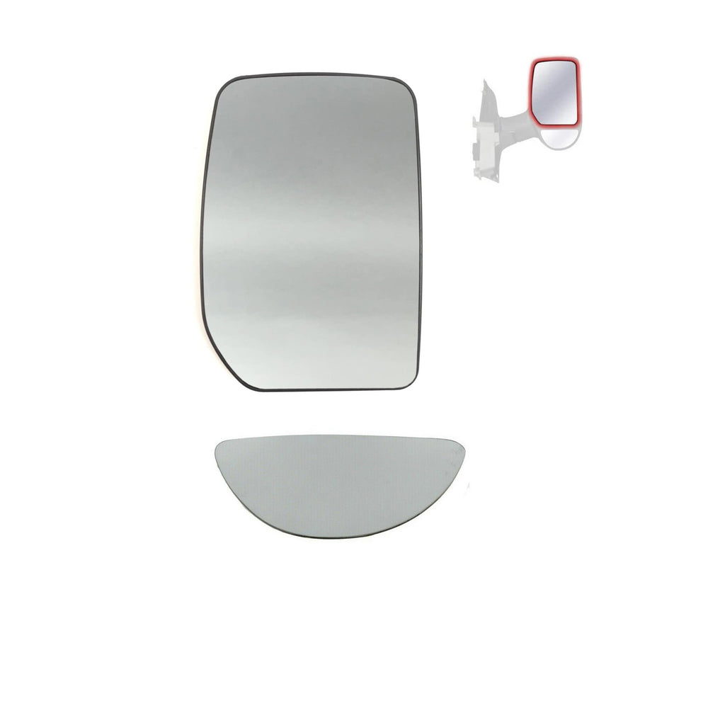 Ford Transit MK6 MK7 Right Side Wing Mirror Blind Spot Heated Glass 4458055