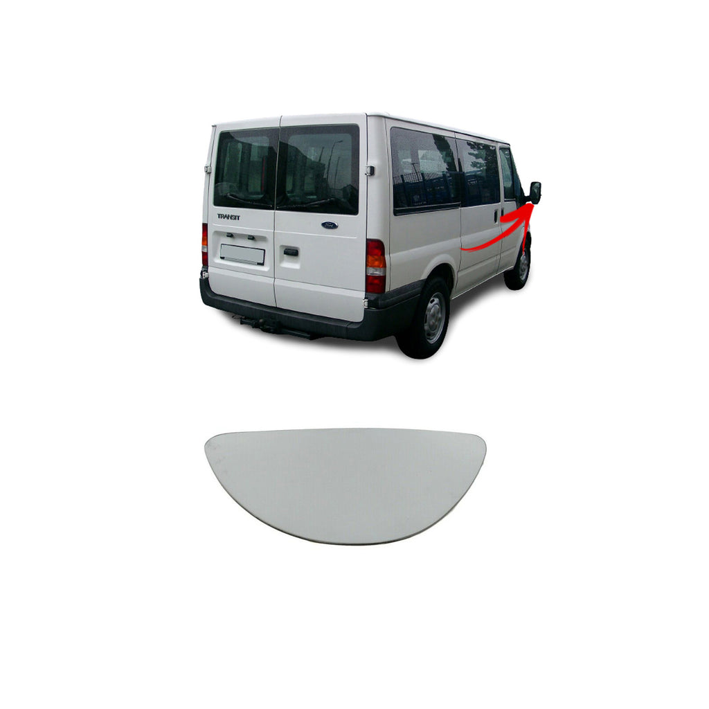 Ford Transit MK6 MK7 Right Side Wing Mirror Blind Spot Heated Glass 4458055