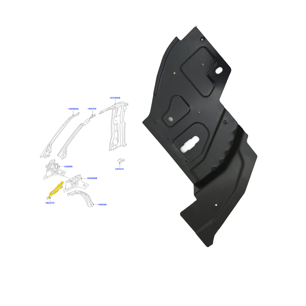 Ford Transit Mk7 Fits Fender Front Reinforcement Plate Lower Right Left  1790553