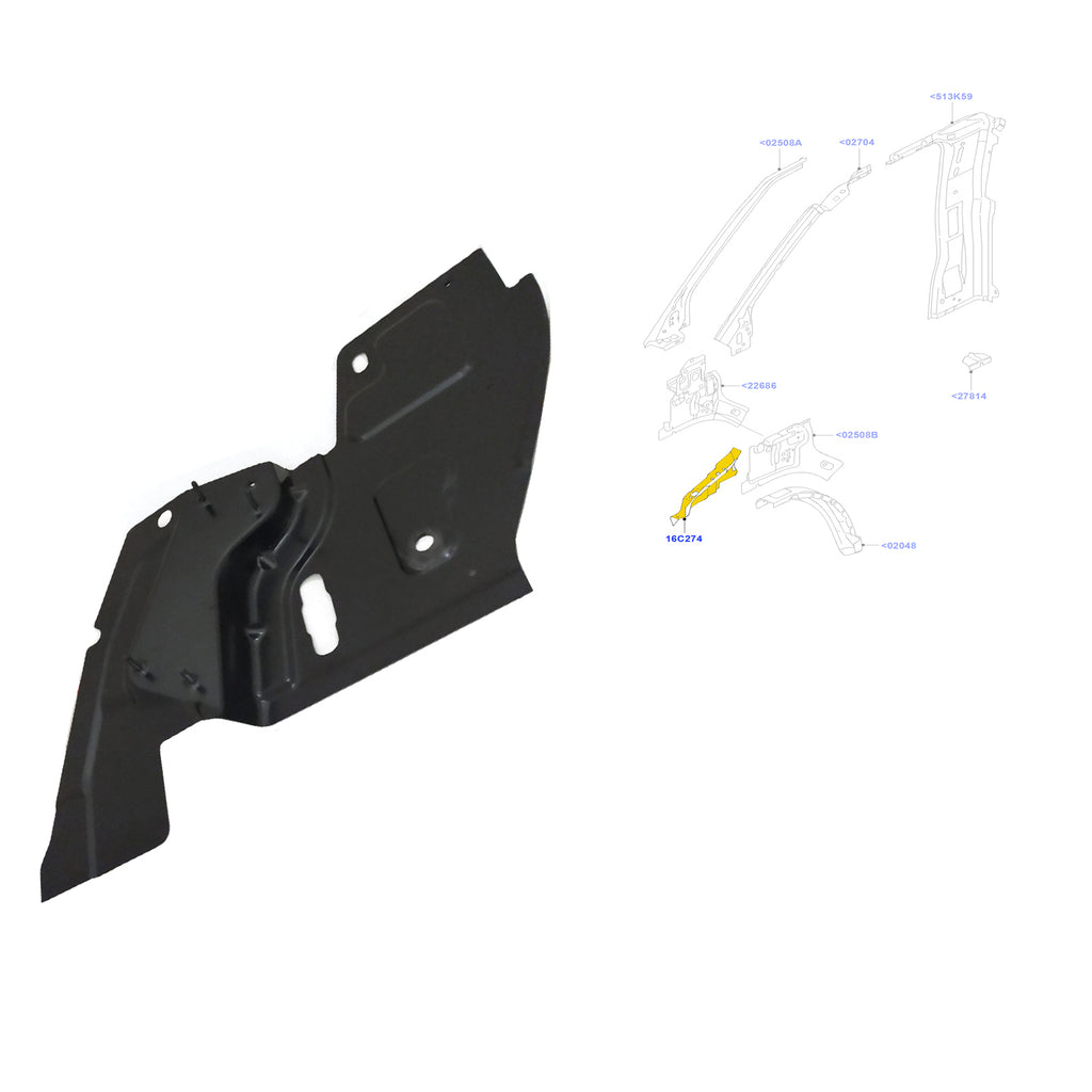 Ford Transit Mk7 Fits Fender Front Reinforcement Plate Lower Right Left  1790553