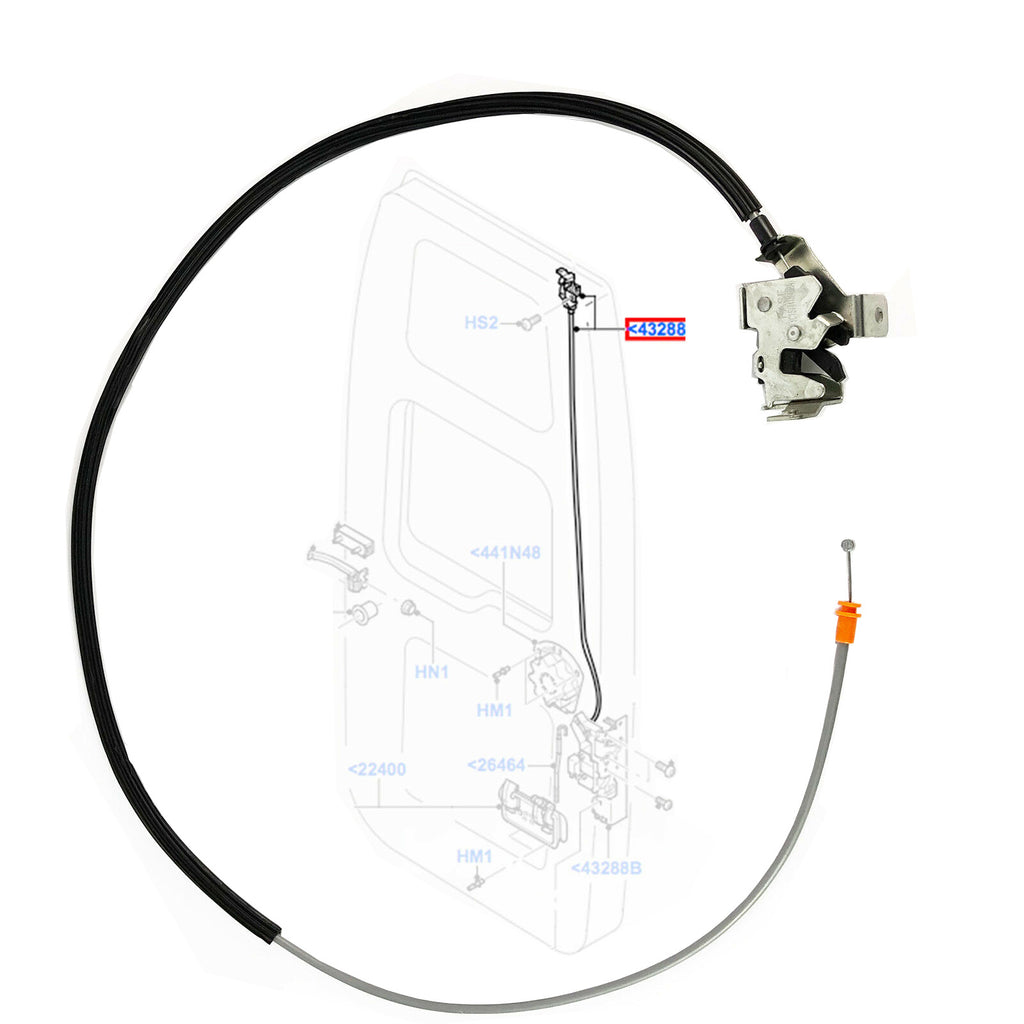 Rear Lh Rh Upper Door Latch Cable Lock Fits Ford Transit  Mk6 Mk7 00 14  1494097