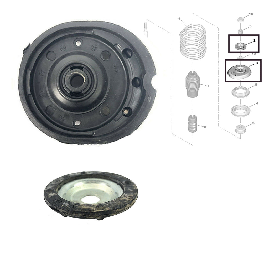 Citroen C3 Peugeot 207 Front Upper Strut Control Cup Spring Plate Mounting Kit 5033.75