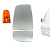 Ford Transit MK8 Left Upper Lower Wing Mirror Blind Spot Glass Indicator 1823985