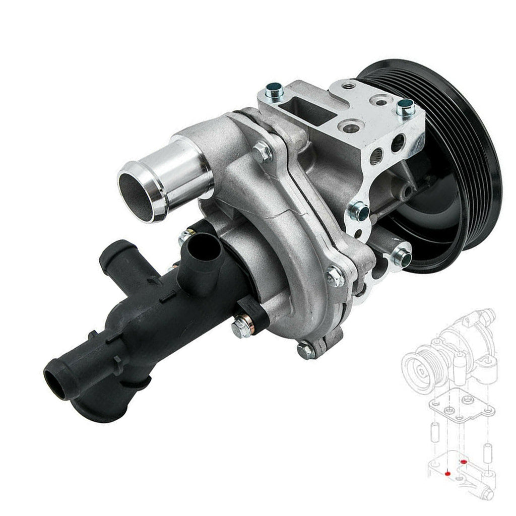  Land Rover Defender Ford Transit MK6 MK7 2.4 Water Pump With Gaskets 2U1Q8A558